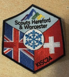 Scouts Hereford & Worcester KISC24 hexagonal badge